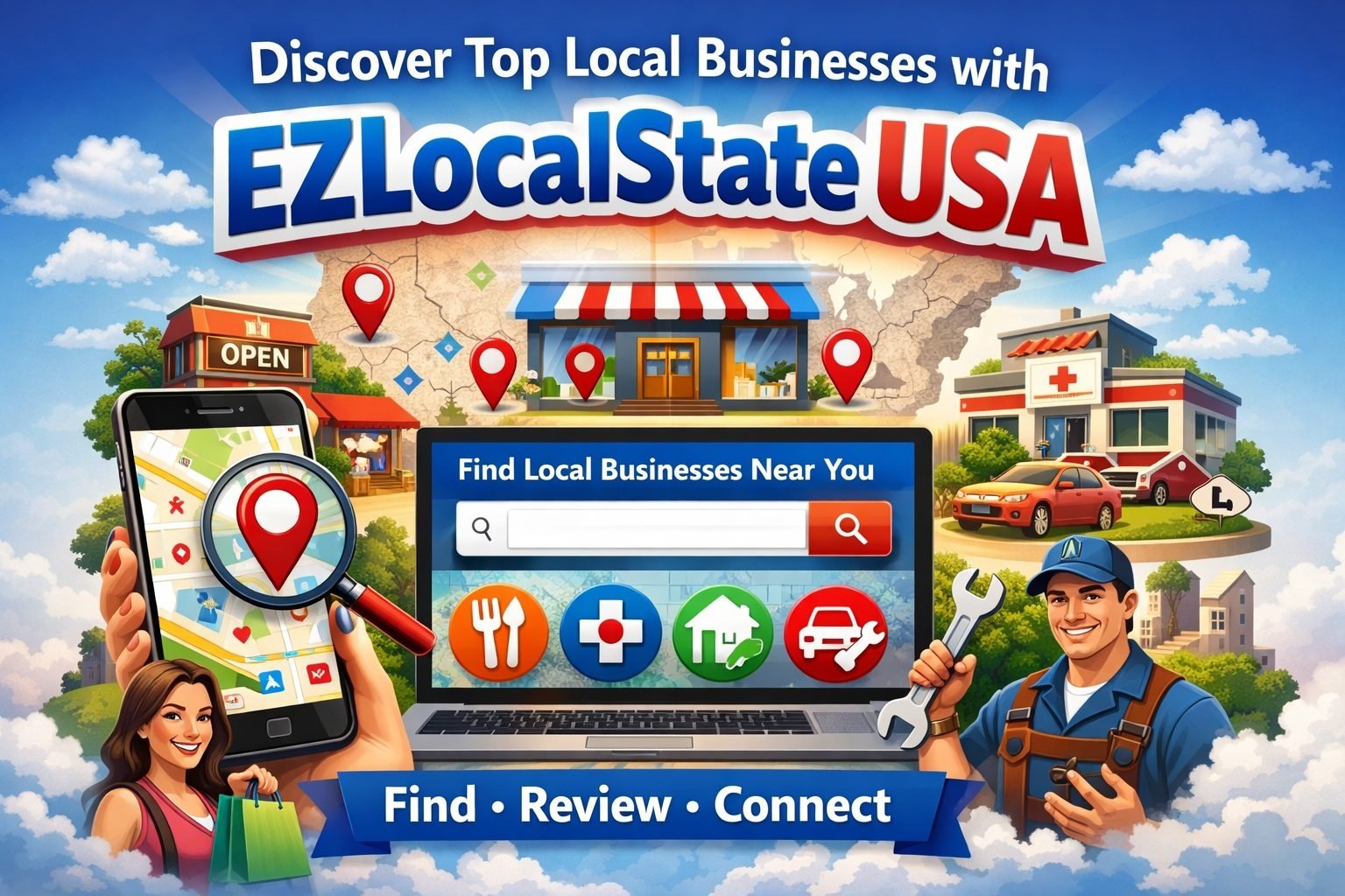 Discover Top Local Businesses with EZLocalState USA